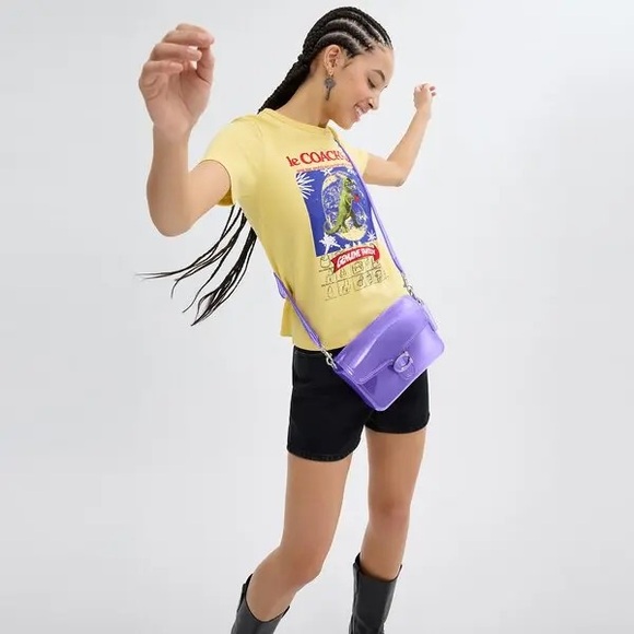 COACH Jelly Tabby in bright grape/purple/silver 💜 - Picture 10 of 10